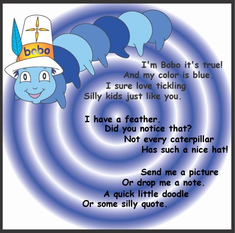 Bobo the blue caterpillar